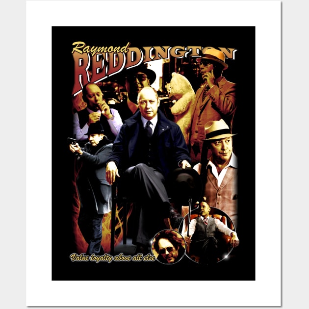 raymond reddington vintage rap tee Wall Art by BVNKGRAPHICS